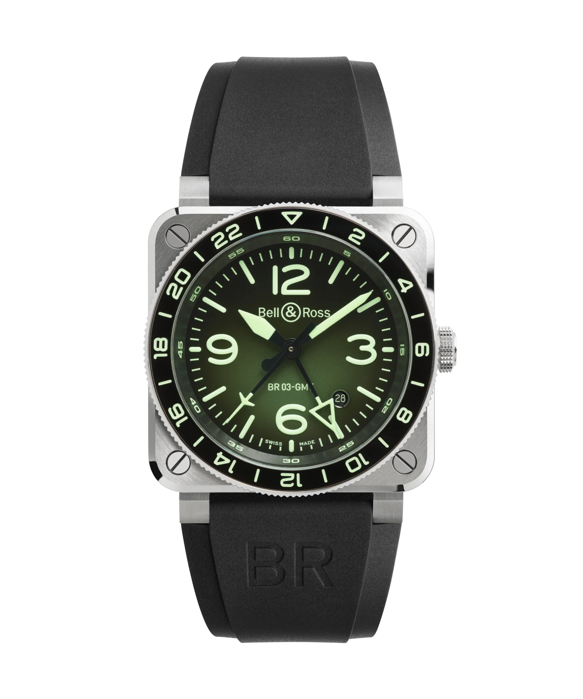 BR-03 GMT Green Lum - Cortina Watch Malaysia