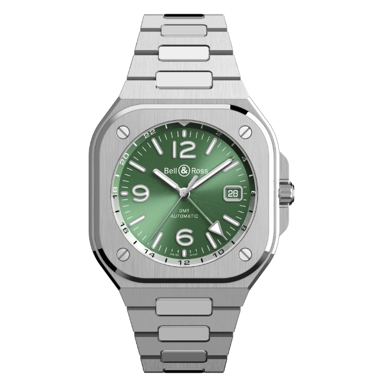 BR-05 GMT Green Steel - Cortina Watch Malaysia