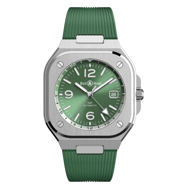 BR-05 GMT Green Steel - Cortina Watch Malaysia