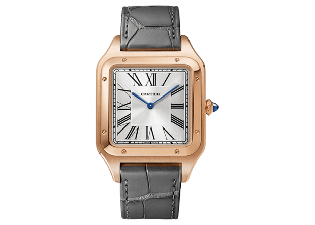 Cartier Santos Dumont Watch Xl Pink Gold Leather Wgsa0032 E1597998132776
