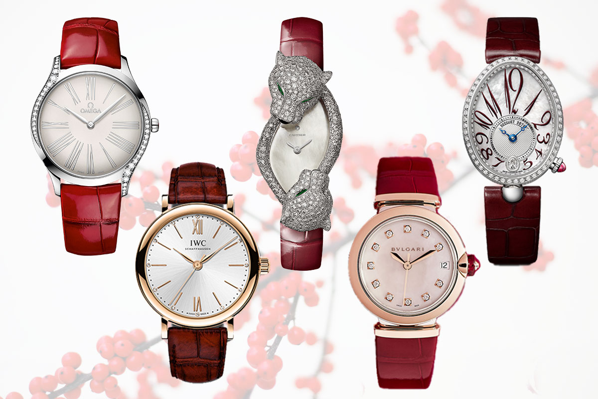 Luxury Watches Red Theme Lunar New Year Valentines Day Feature For Th