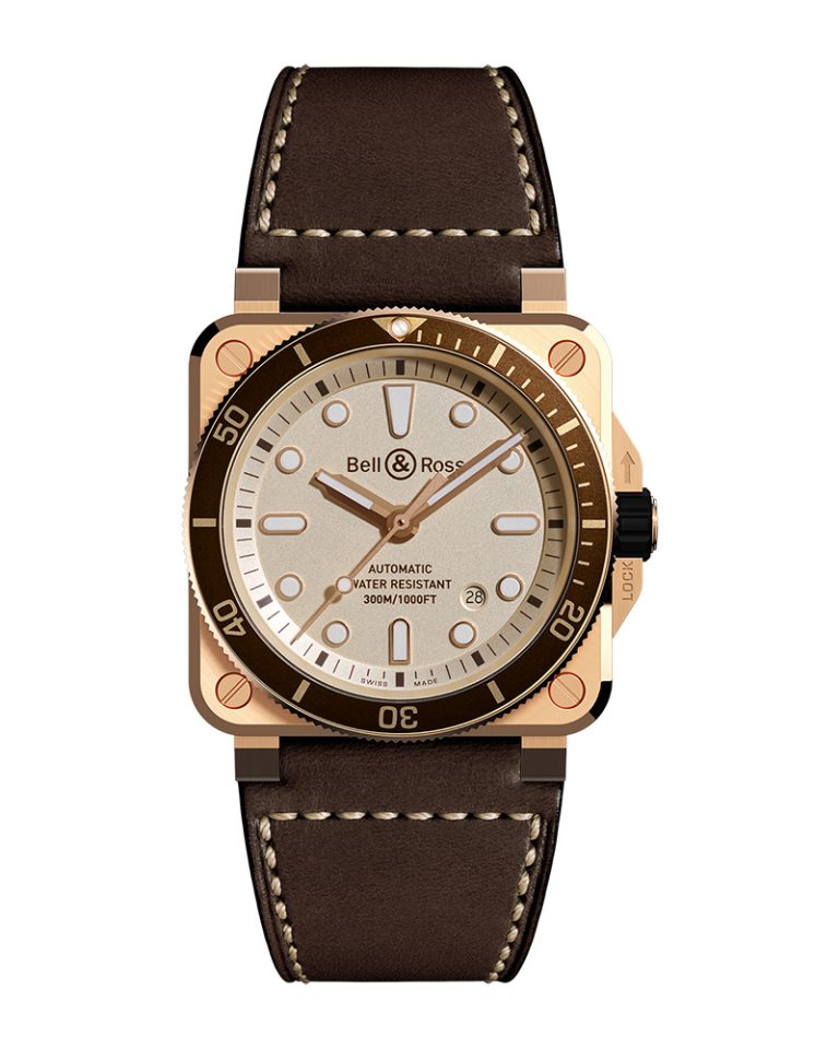 Bell Ross Br 03 Diver White Bronze Br0392 D Wh Br Sca  At Cortina Watch Front Shot 768x960 1