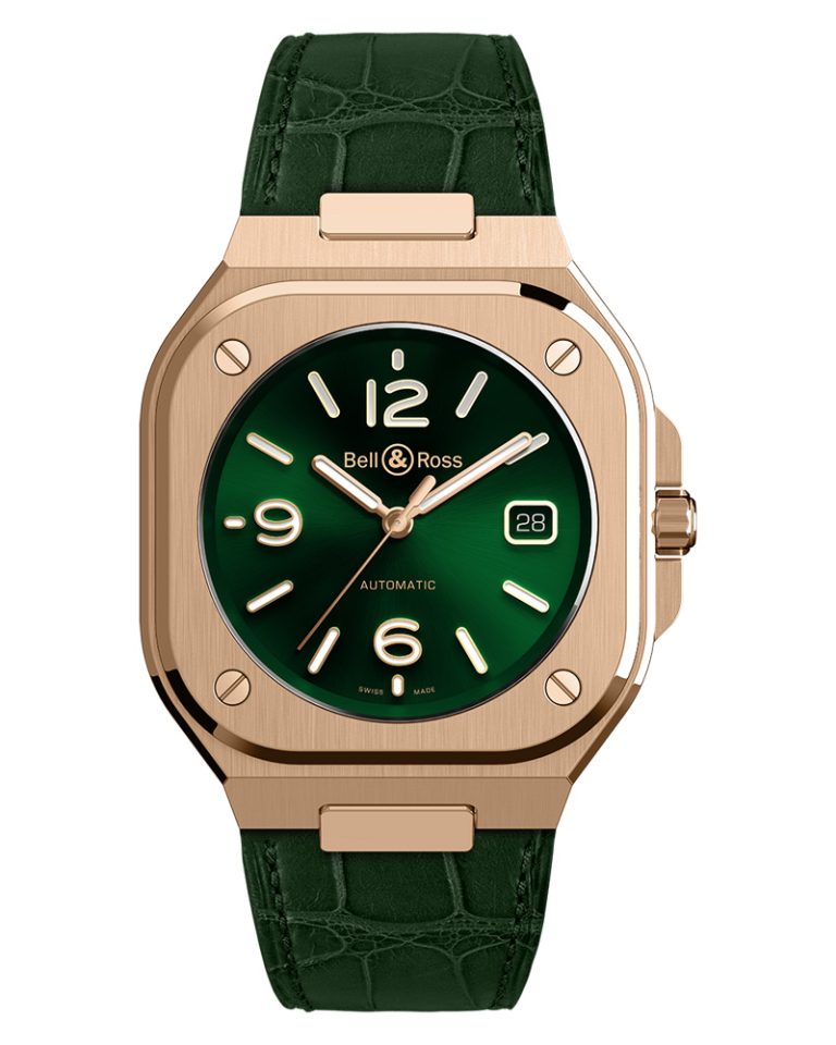 Bell Ross Br05 Green Gold Br05a Gn Pg At Cortina Watch Front Shot 768x960 1