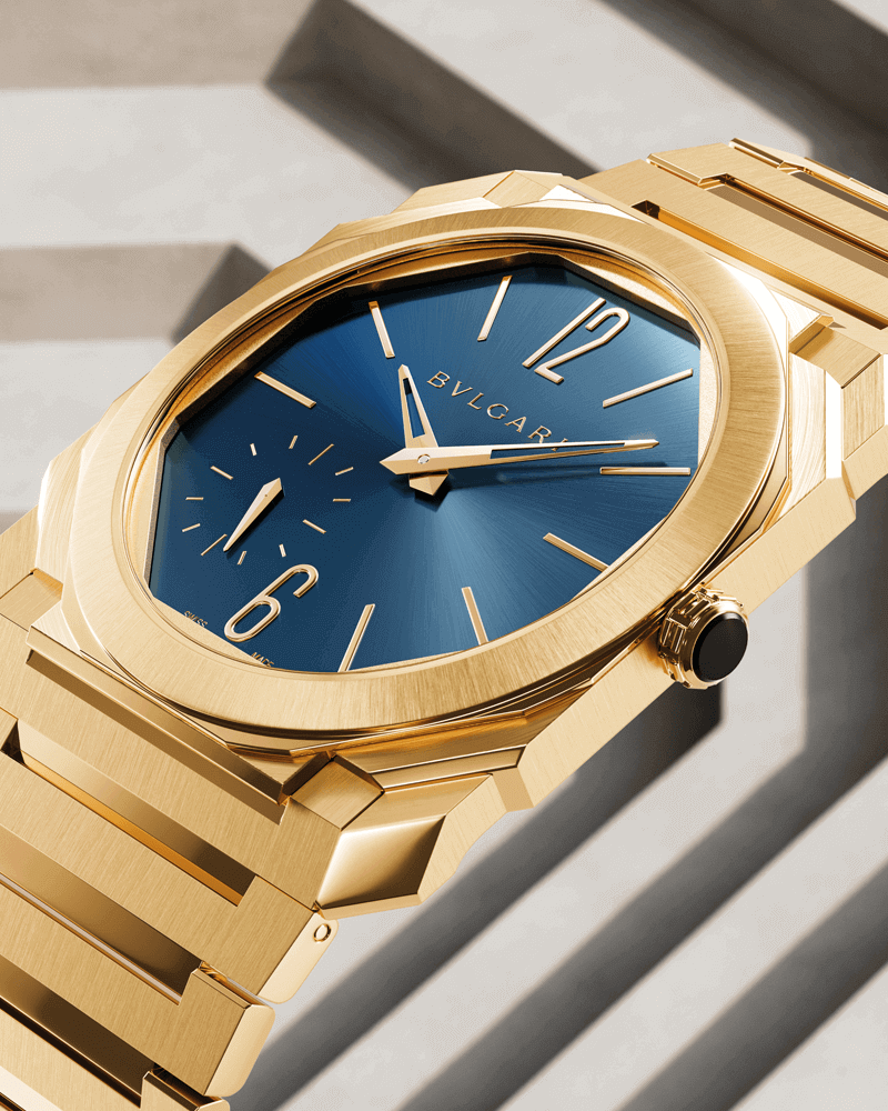 Lvmh Bulgari Octo Finissimo Yellow Gold 103812 Cortina Watch