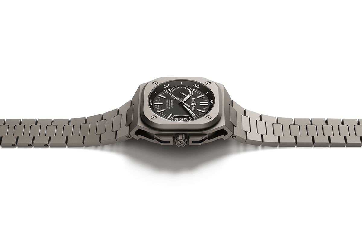 Bell Ross Br X5 Black Titanium With Titanium Bracelet Cortina Watch