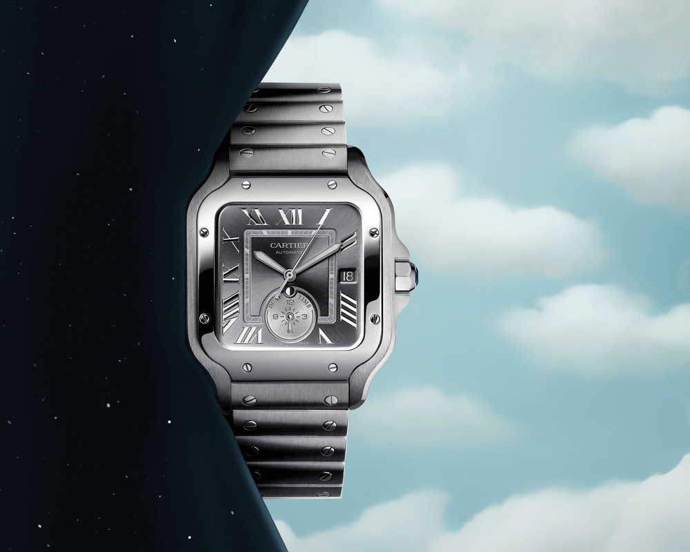 Cartier Santos De Cartier Dual Time Watches And Wonders Cortina Watch