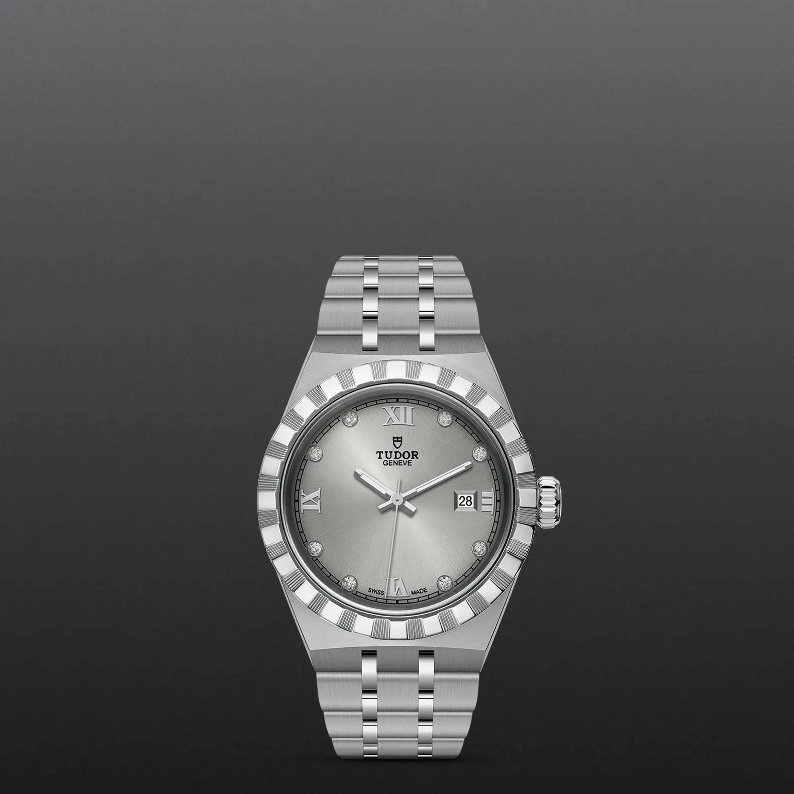 TUDORTUDOR RoyalTUDOR Royal28mm steel case with polished and satin finish - M28300-0002 at Cortina Watch Thailand