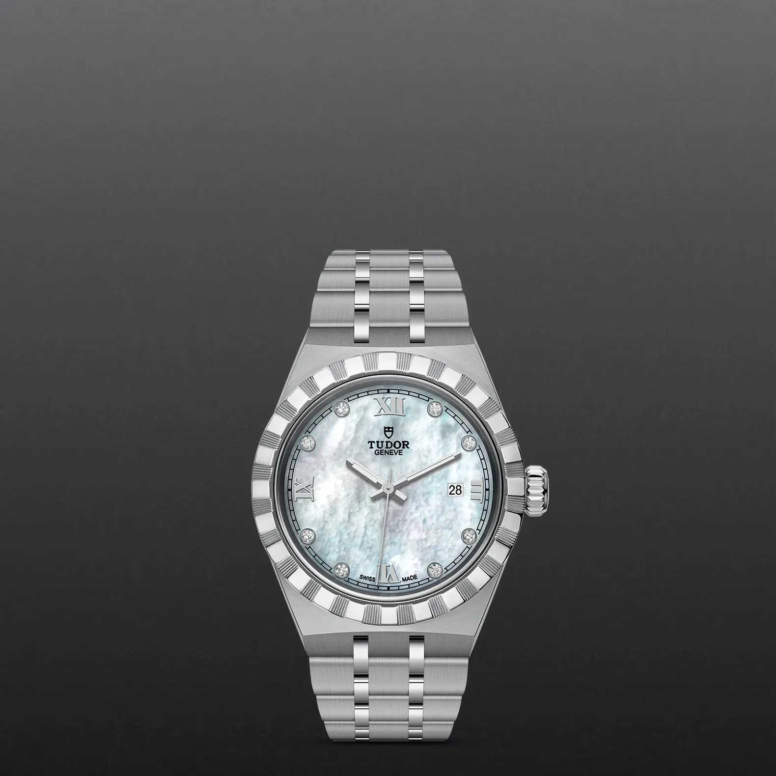 TUDORTUDOR RoyalTUDOR Royal28mm steel case with polished and satin finish - M28300-0005 at Cortina Watch Thailand