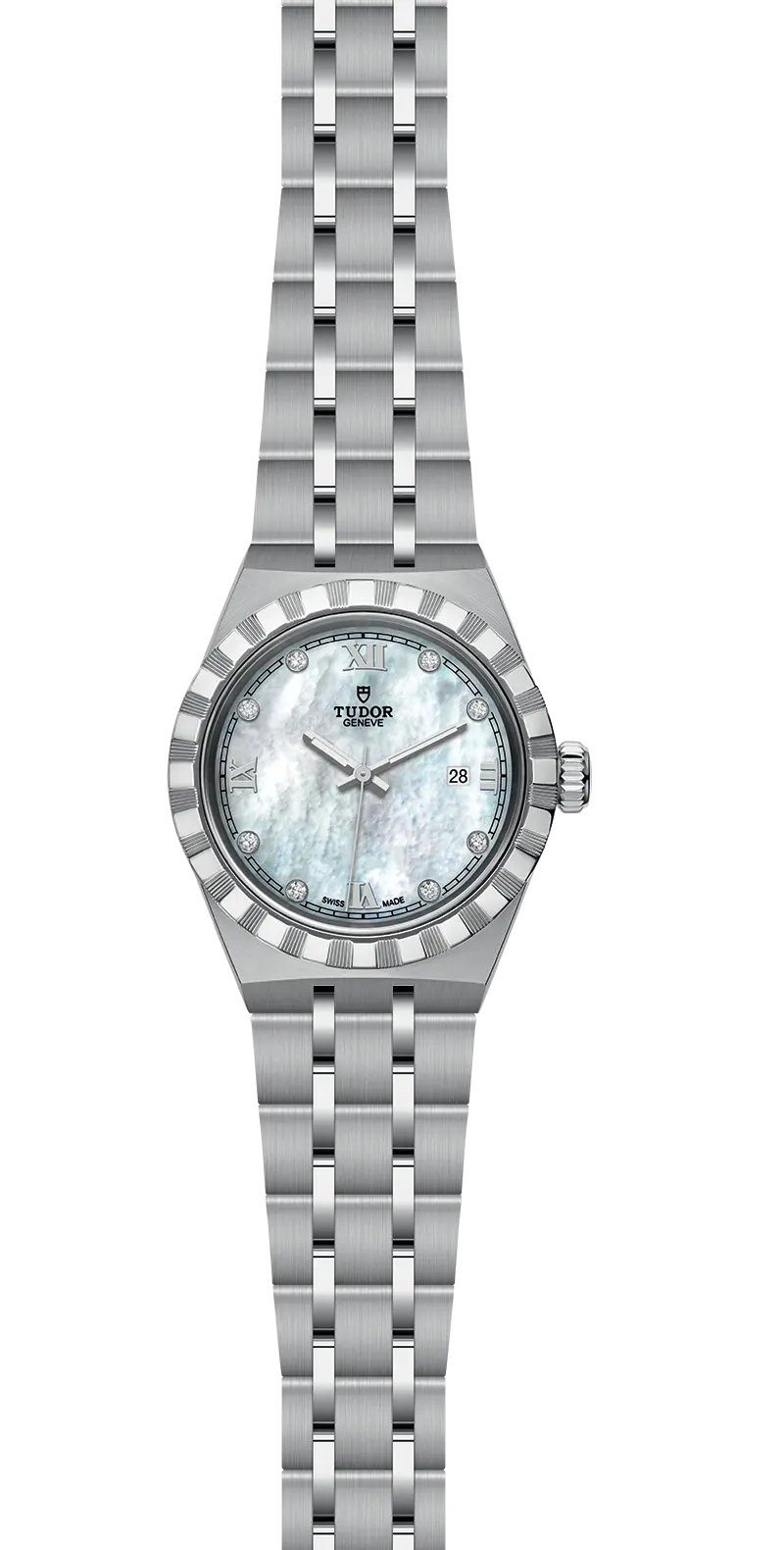 TUDORTUDOR RoyalTUDOR Royal28mm steel case with polished and satin finish - M28300-0005 at Cortina Watch Thailand