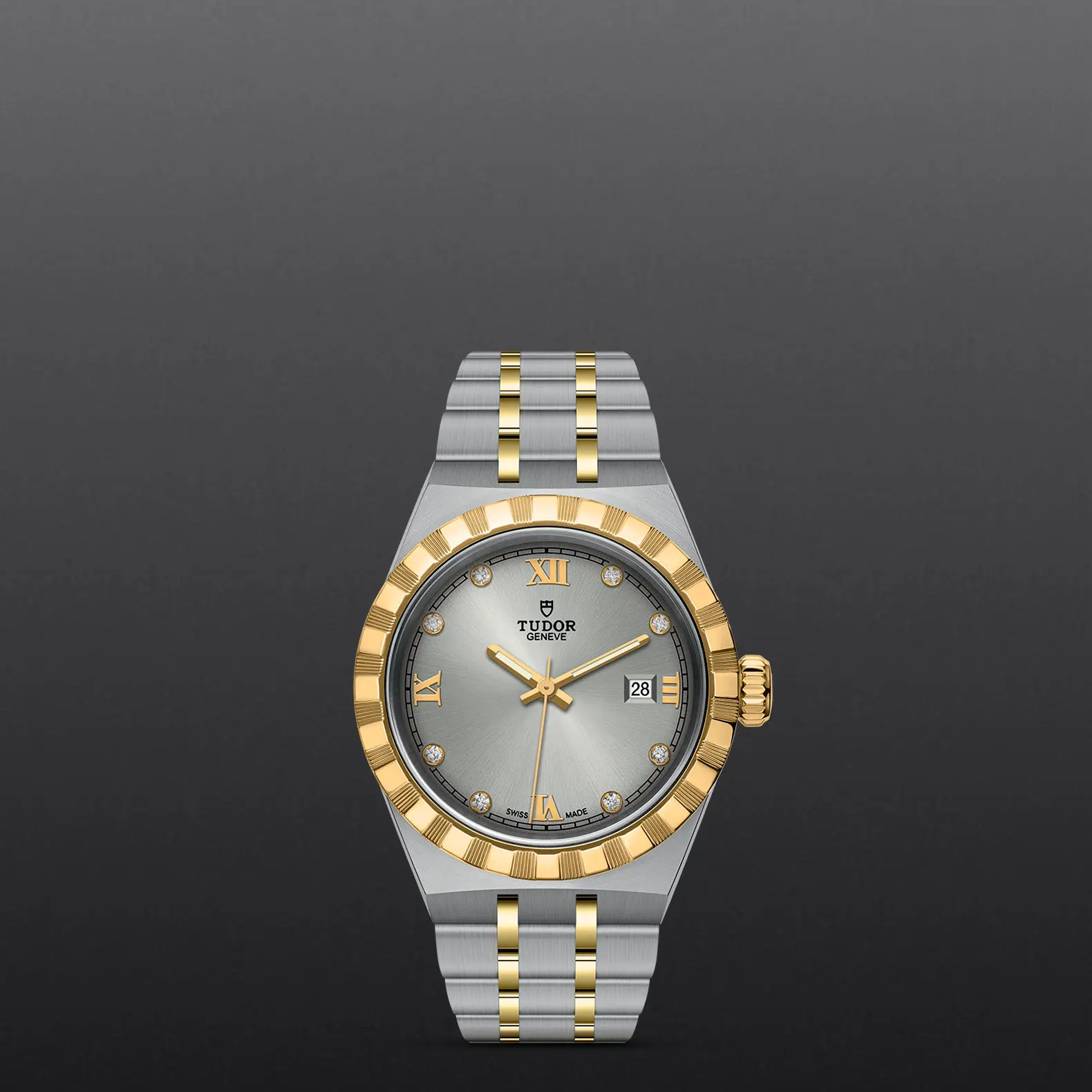 TUDORTUDOR RoyalTUDOR Royal28mm steel case with polished and satin finish - M28303-0002 at Cortina Watch Thailand