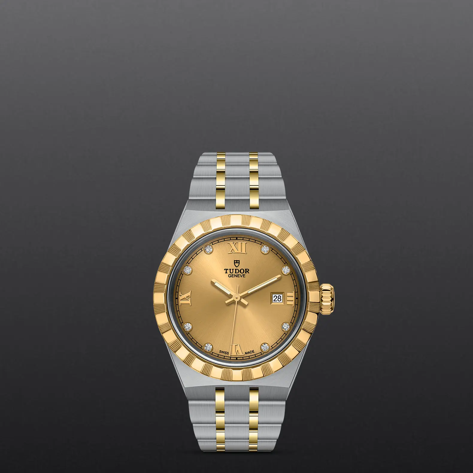 TUDORTUDOR RoyalTUDOR Royal28mm steel case with polished and satin finish - M28303-0006 at Cortina Watch Thailand