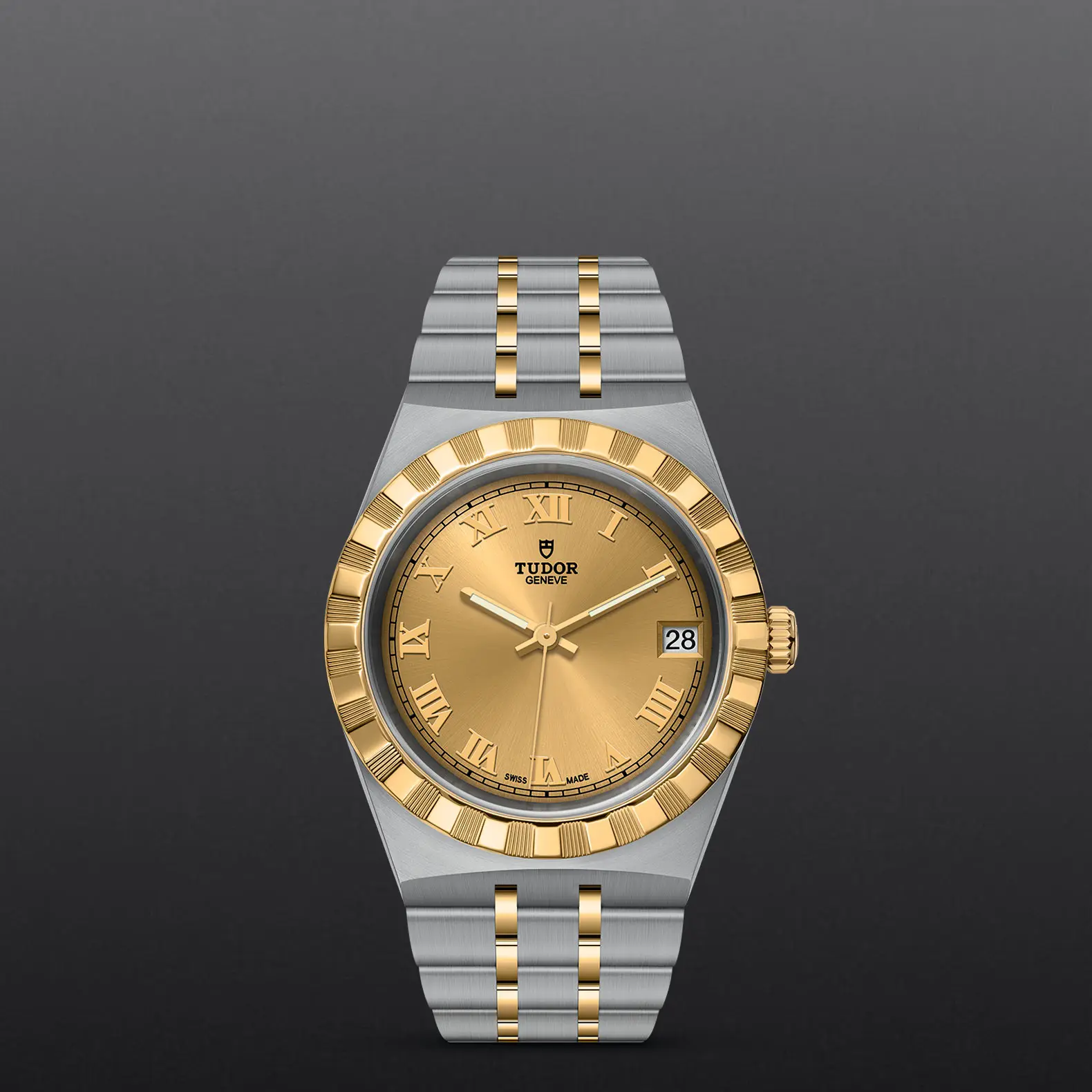 TUDORTUDOR RoyalTUDOR Royal34mm steel case with polished and satin finish - M28403-0004 at Cortina Watch Thailand