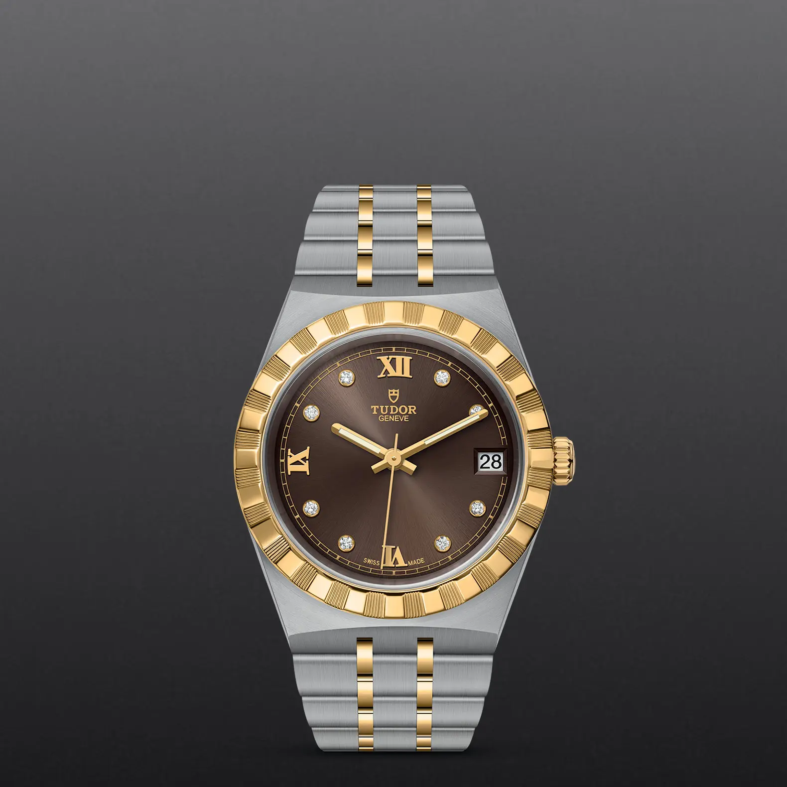 TUDORTUDOR RoyalTUDOR Royal34mm steel case with polished and satin finish - M28403-0009 at Cortina Watch Thailand