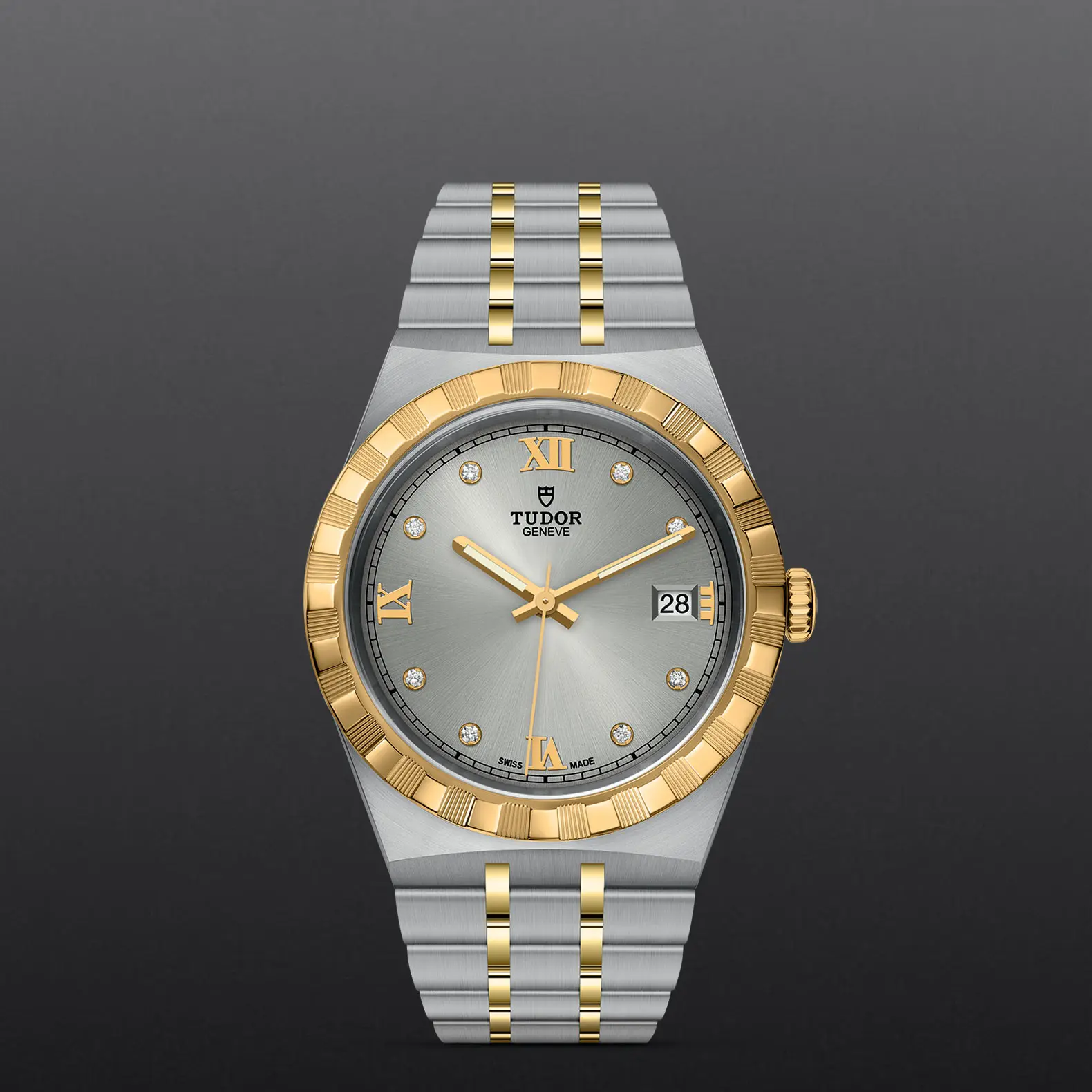 TUDORTUDOR RoyalTUDOR Royal38mm steel case with polished and satin finish - M28503-0002 at Cortina Watch Thailand