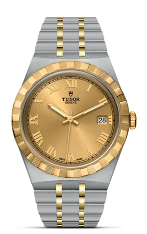 TUDORTUDOR RoyalTUDOR Royal38mm steel case with polished and satin finish - M28503-0003 at Cortina Watch Thailand
