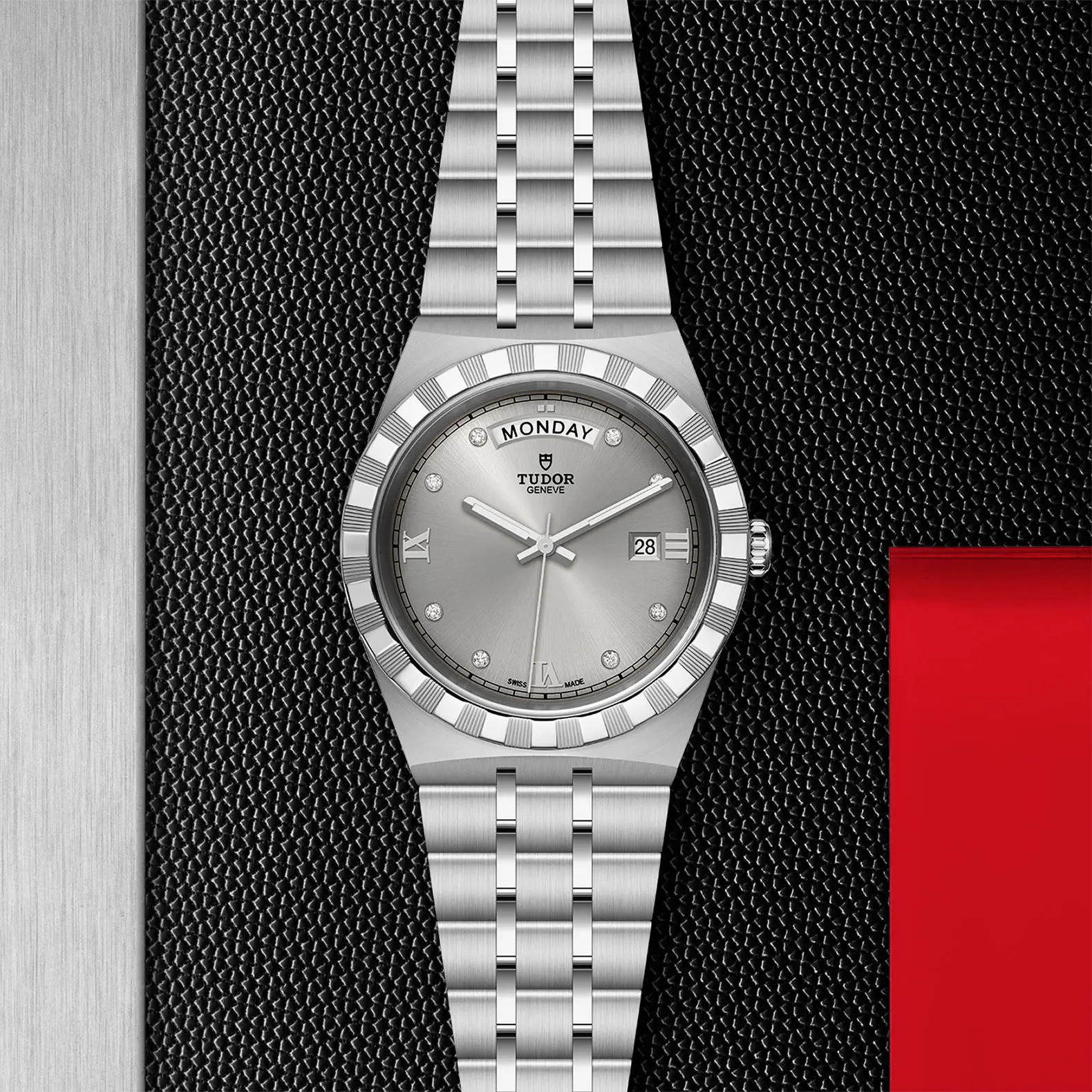 TUDORTUDOR RoyalTUDOR Royal41mm steel case with polished and satin finish - M28600-0002 at Cortina Watch Thailand