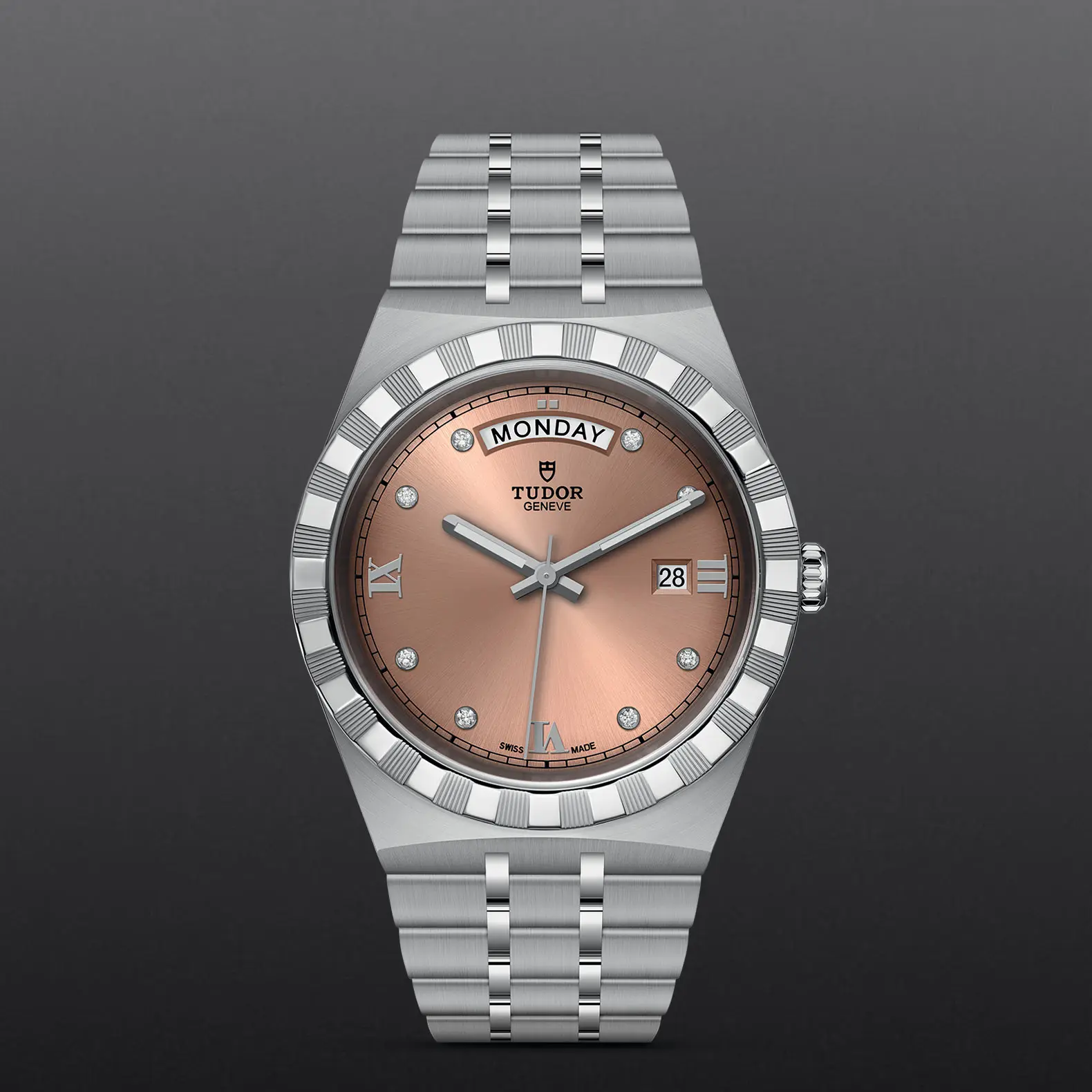 TUDORTUDOR RoyalTUDOR Royal41mm steel case with polished and satin finish - M28600-0011 at Cortina Watch Thailand