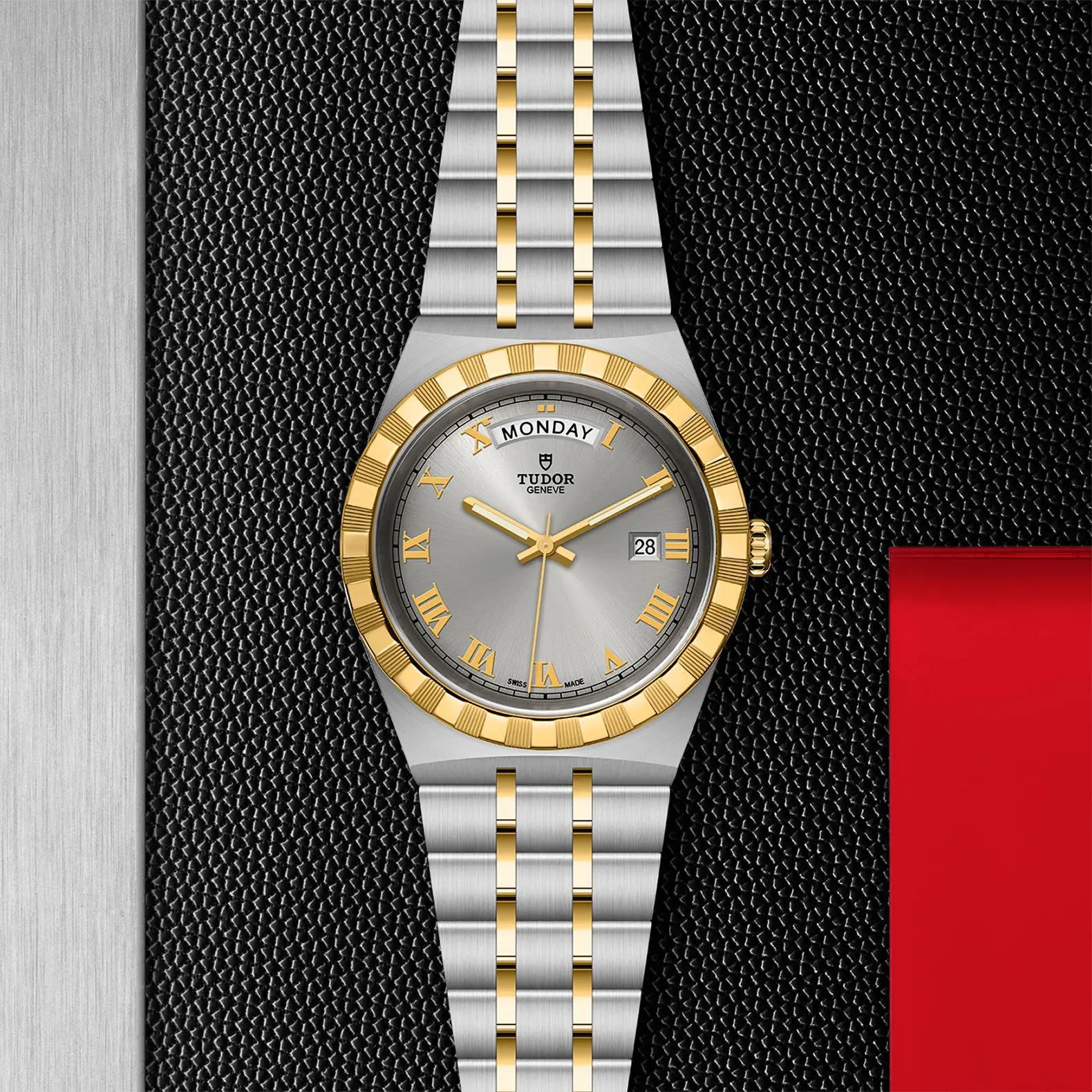 TUDORTUDOR RoyalTUDOR Royal41mm steel case with polished and satin finish - M28603-0001 at Cortina Watch Thailand