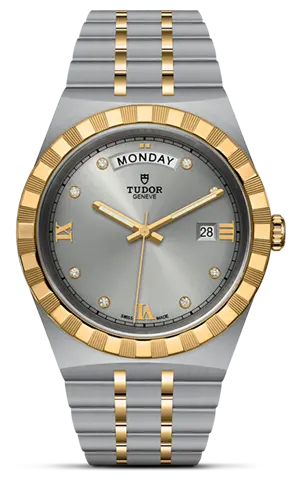 TUDORTUDOR RoyalTUDOR Royal41mm steel case with polished and satin finish - M28603-0002 at Cortina Watch Thailand