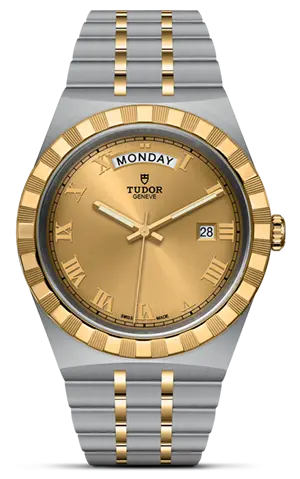 TUDORTUDOR RoyalTUDOR Royal41mm steel case with polished and satin finish - M28603-0004 at Cortina Watch Thailand