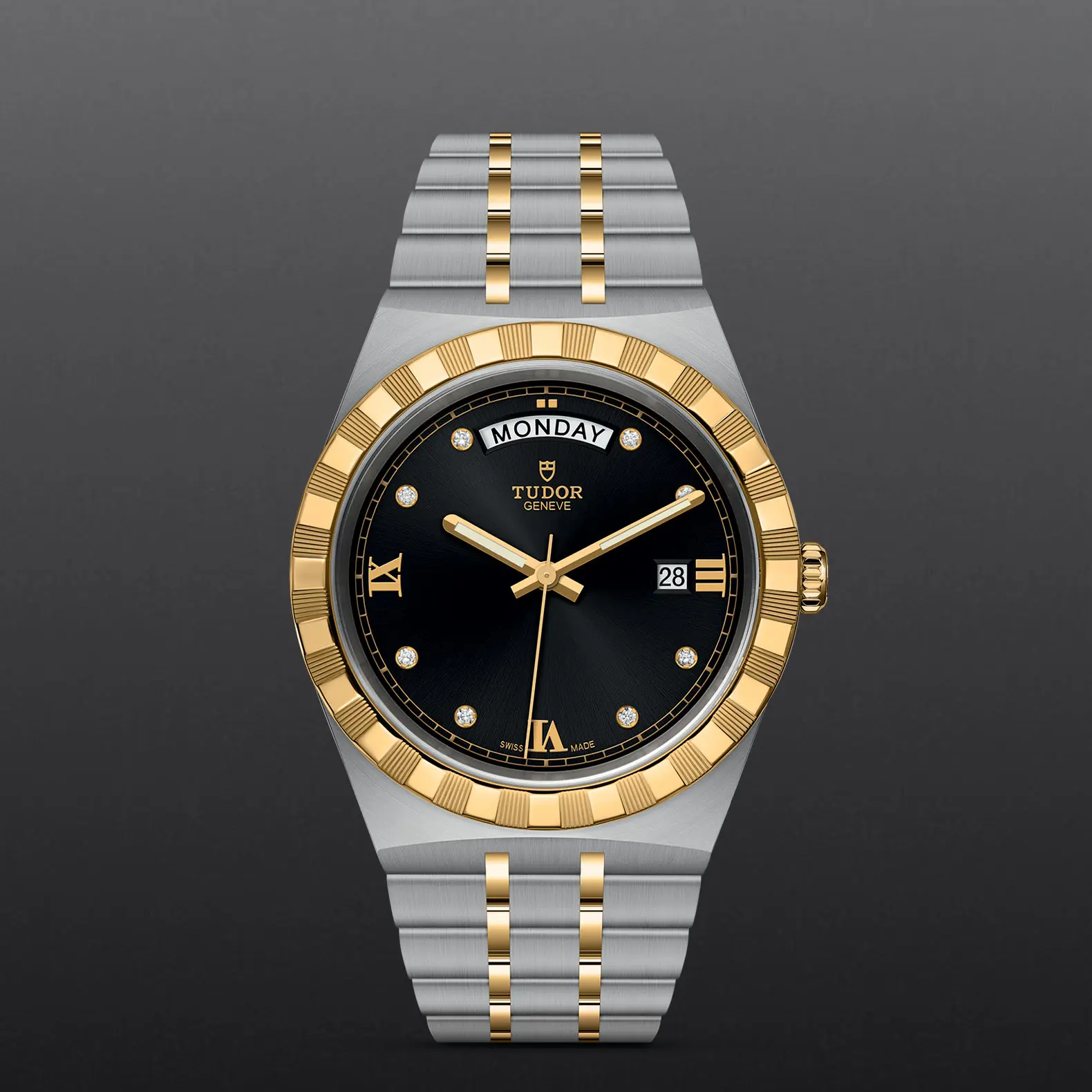TUDORTUDOR RoyalTUDOR Royal41mm steel case with polished and satin finish - M28603-0005 at Cortina Watch Thailand