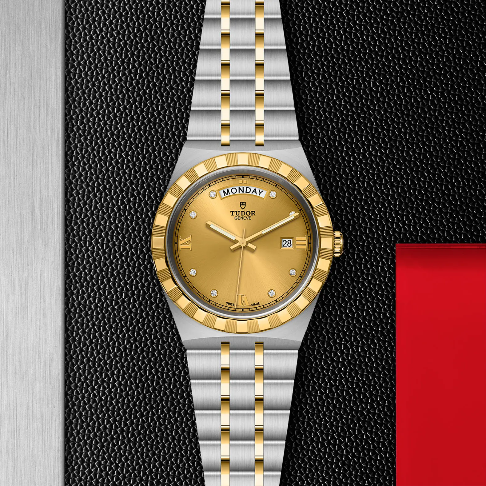 TUDORTUDOR RoyalTUDOR Royal41mm steel case with polished and satin finish - M28603-0006 at Cortina Watch Thailand