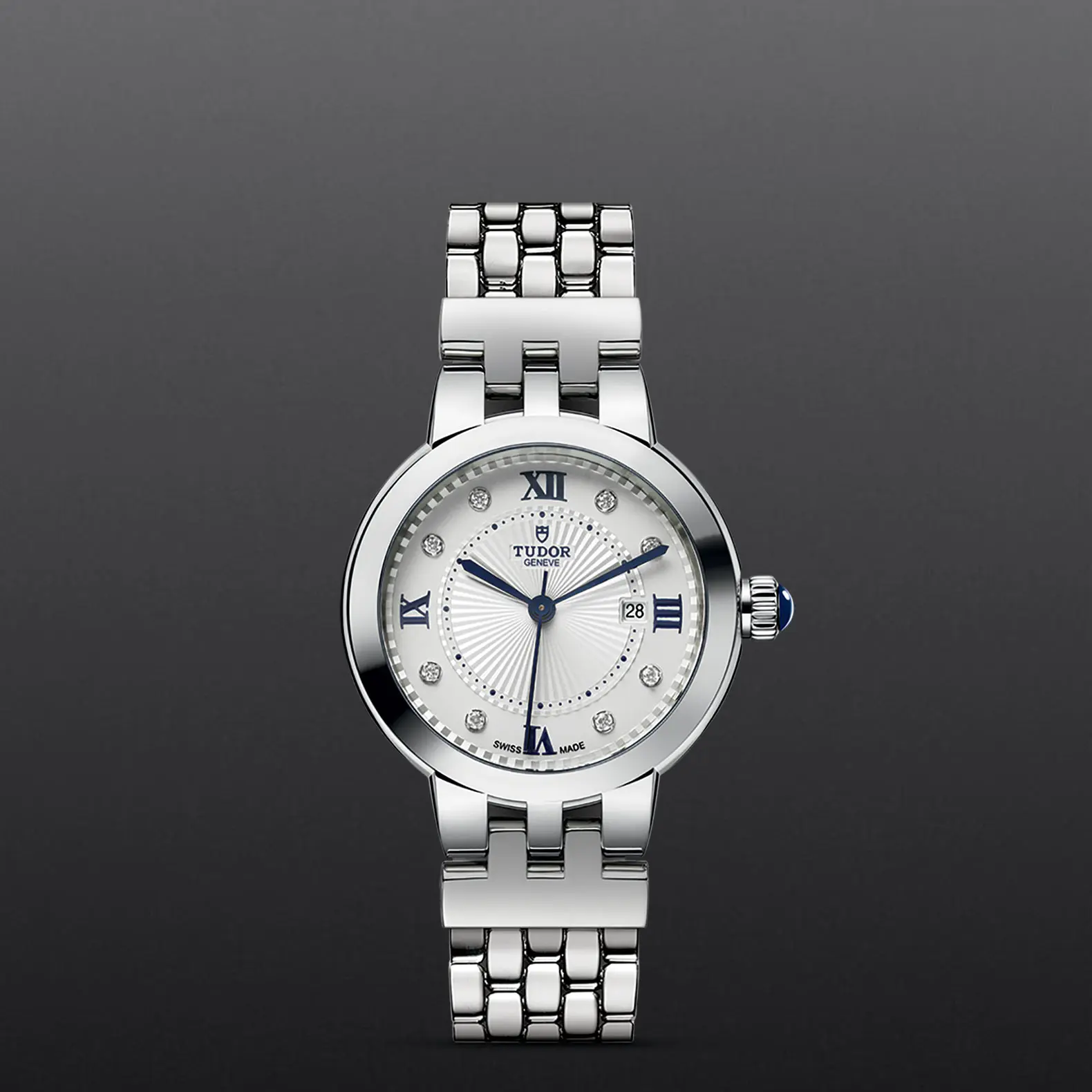 TUDORClair de RoseClair de Rose30mm steel case with polished finish - M35500-0004 at Cortina Watch Thailand