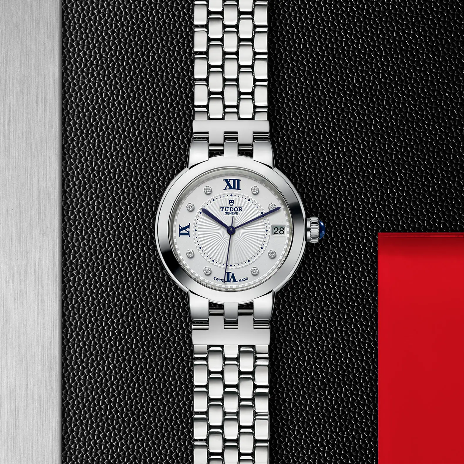 TUDORClair de RoseClair de Rose34mm steel case with polished finish - M35800-0004 at Cortina Watch Thailand