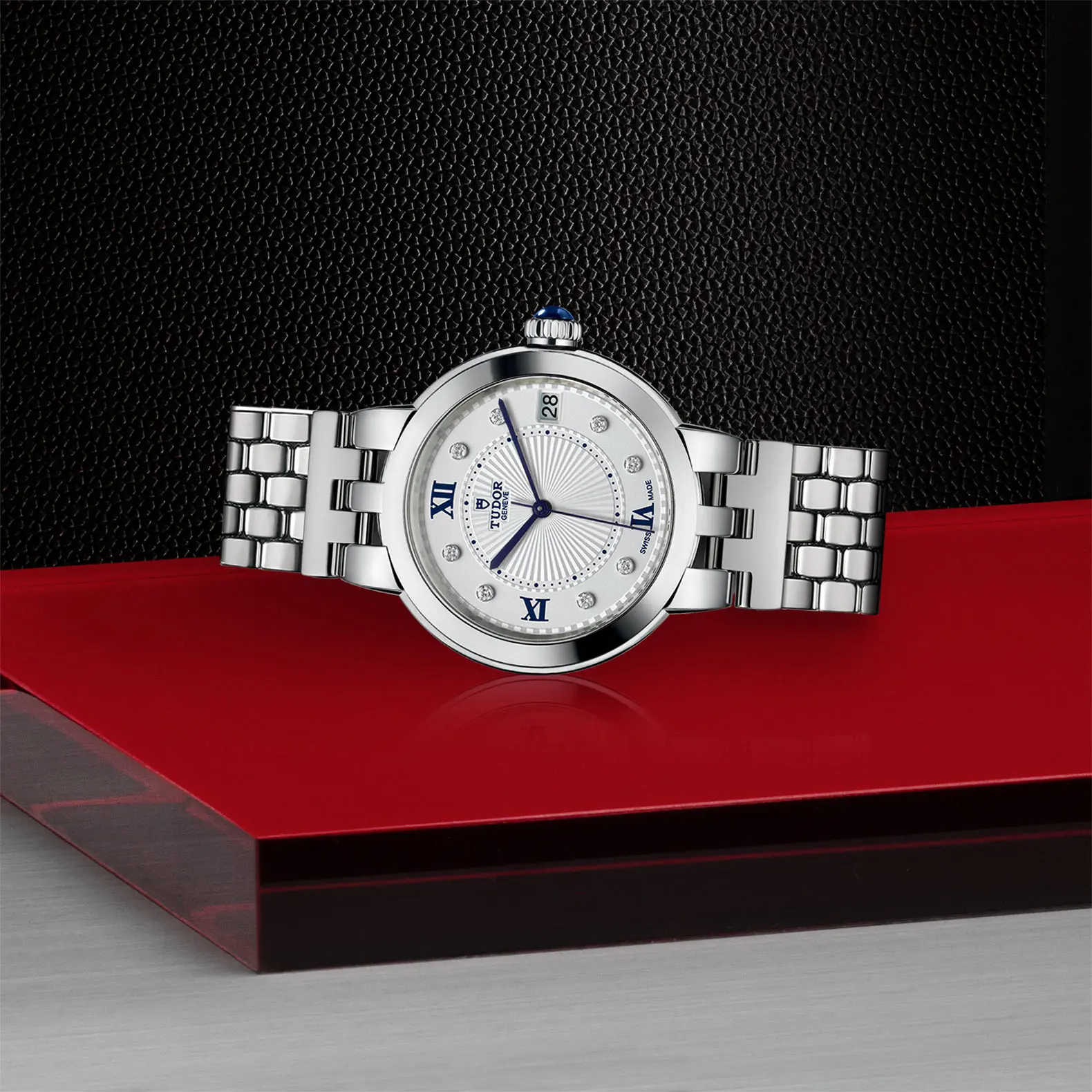 TUDORClair de RoseClair de Rose34mm steel case with polished finish - M35800-0004 at Cortina Watch Thailand