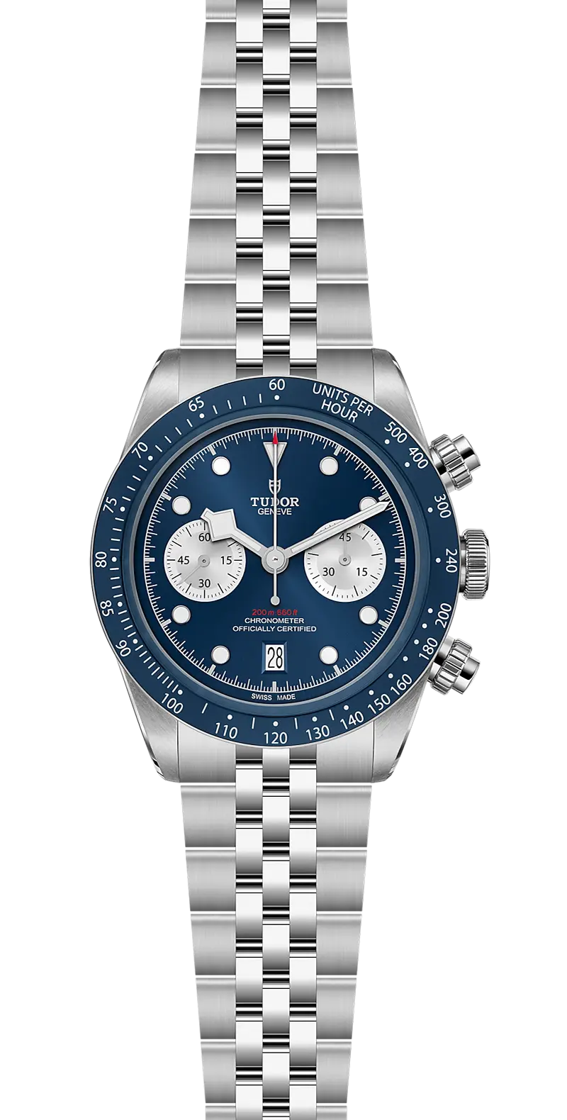 TUDORBlack Bay Chrono Blue Boutique EditionBlack Bay Chrono41mm 316L stainless steel case with polished and satin-brushed finishes - M79360B-0002 at Cortina Watch Thailand