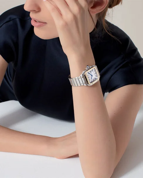 Santos de Cartier Medium Model - Cortina Watch Thailand