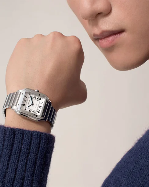 Santos de Cartier Medium Model - Cortina Watch Thailand