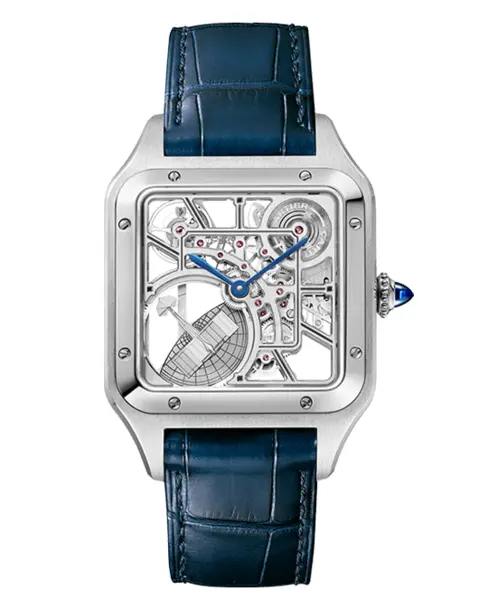 Santos-Dumont Micro-Rotor Skeleton - Cortina Watch Thailand
