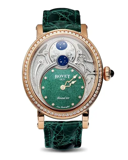 Récital 23 Green Guilloché - Cortina Watch Thailand