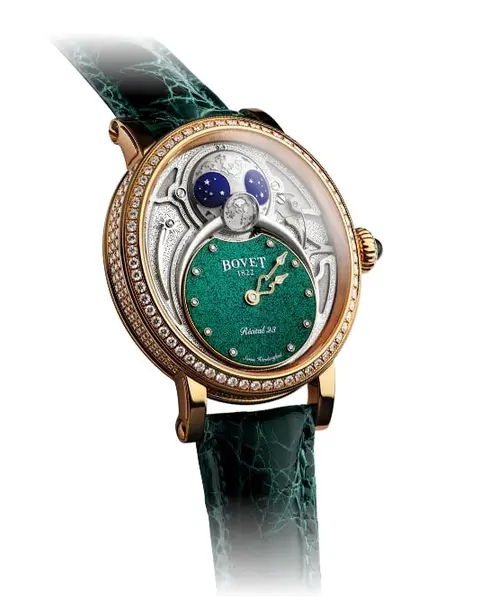 Récital 23 Green Guilloché - Cortina Watch Thailand