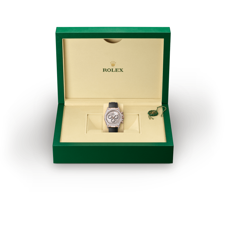 Rolex Cosmograph Daytona in เอเวอร์โรสโกลด์ 18 กะรัต พร้อมสลักตะขอประดับเพชร, M126535TBR-0002 - Cortina Watch Thailand