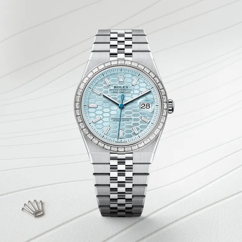 Rolex Land-Dweller in แพลทินัม, M127386TBR-0001 - Cortina Watch Thailand