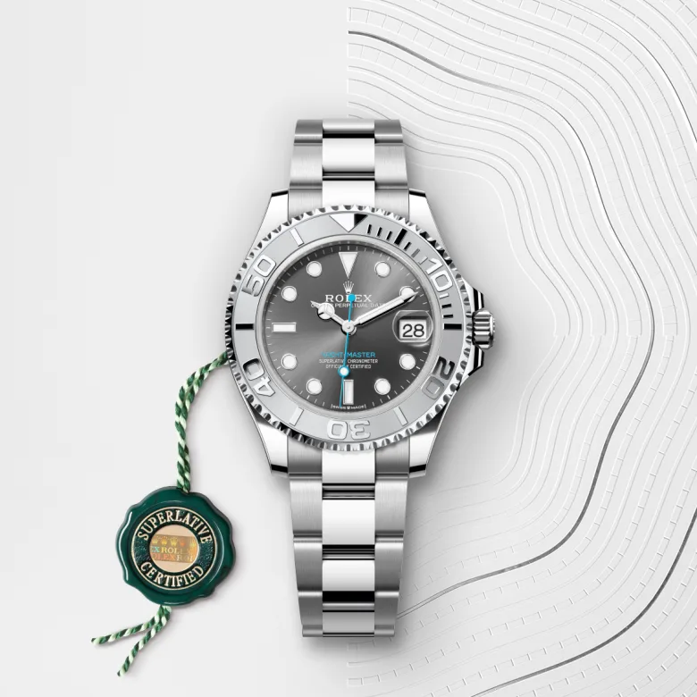 Rolex Yacht-Master in Rolesium - combination of Oystersteel and platinum, M268622-0002 - Cortina Watch Thailand