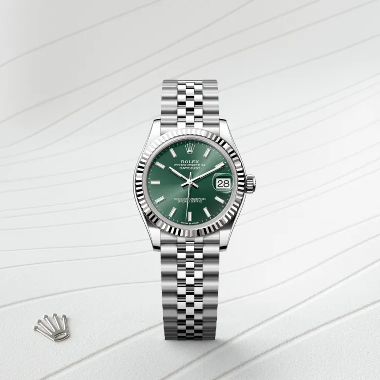Rolex Datejust in White Rolesor - combination of Oystersteel and white gold, M278274-0018 - Cortina Watch Thailand