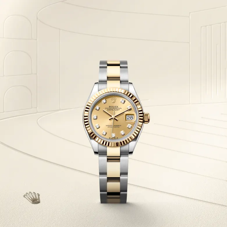 Rolex Lady-Datejust in Yellow Rolesor - combination of Oystersteel and yellow gold, M279173-0012 - Cortina Watch Thailand