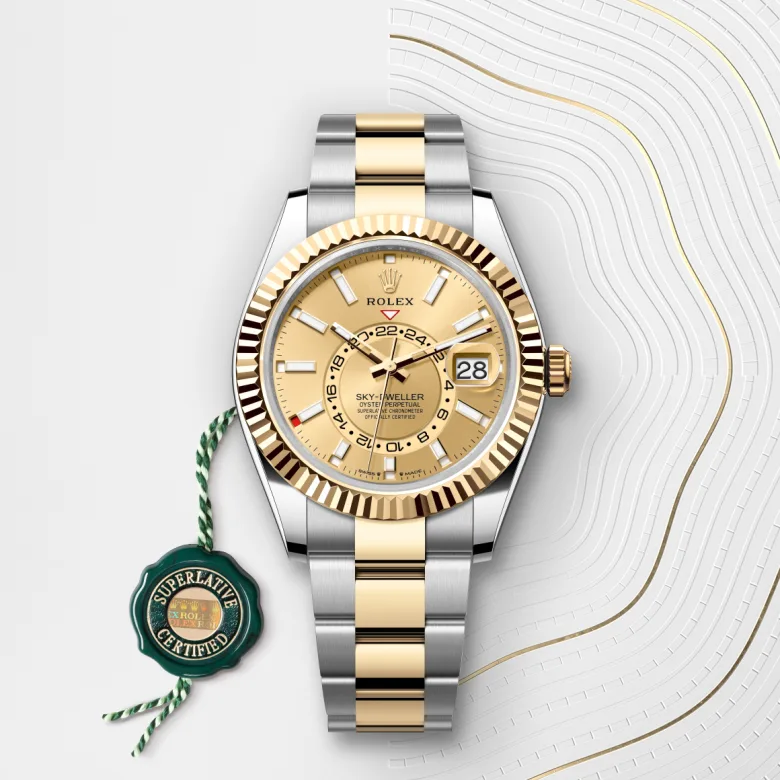Rolex Sky-Dweller in Yellow Rolesor - combination of Oystersteel and yellow gold, M336933-0001 - Cortina Watch Thailand