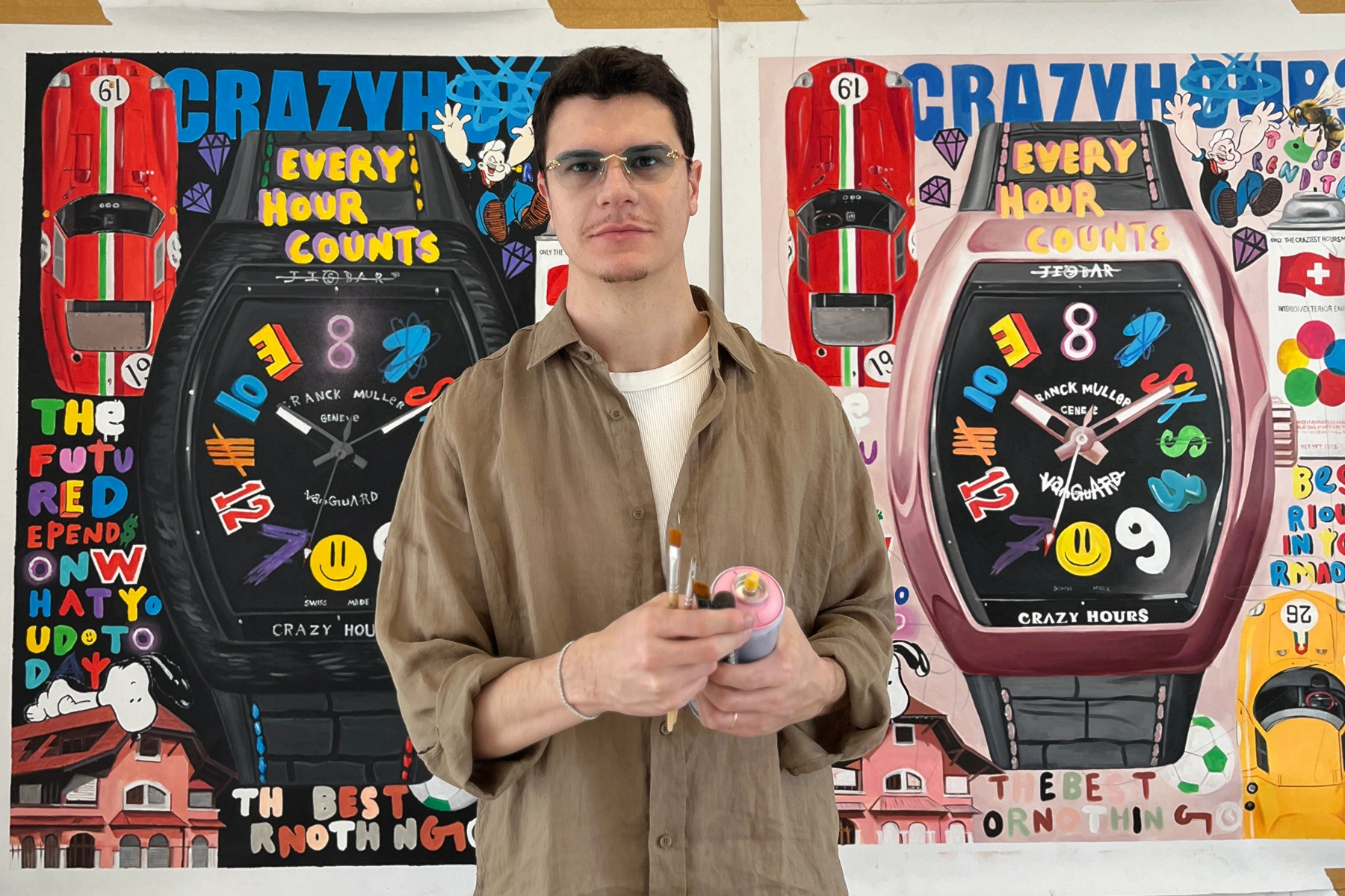 Rebel Rousers: French Artist Jisbar on Collaborating with Franck Muller - Cortina Watch Thailand