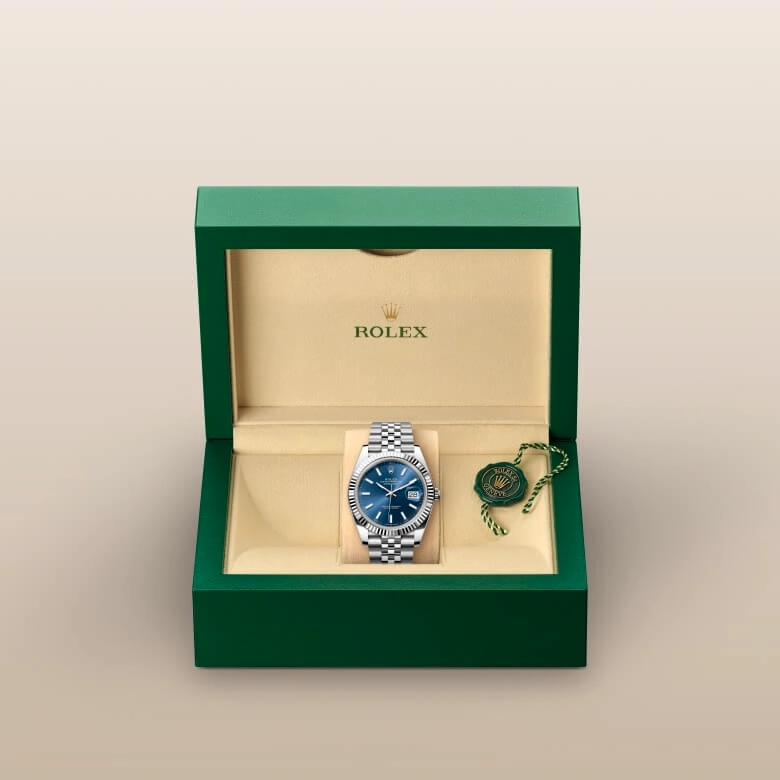 Rolex Datejust in White Rolesor - combination of Oystersteel and white gold, M126334-0002 - Cortina Watch Thailand