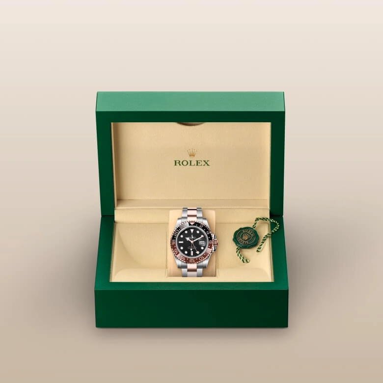 Rolex GMT-Master II in Everose Rolesor - combination of Oystersteel and Everose gold, M126711CHNR-0002 - Cortina Watch Thailand