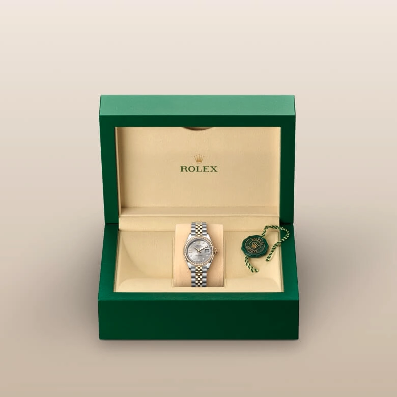 Rolex Lady-Datejust in Yellow Rolesor - การผสมผสานระหว่าง Oystersteel และทองคำ, M279383RBR-0003 - Cortina Watch Thailand
