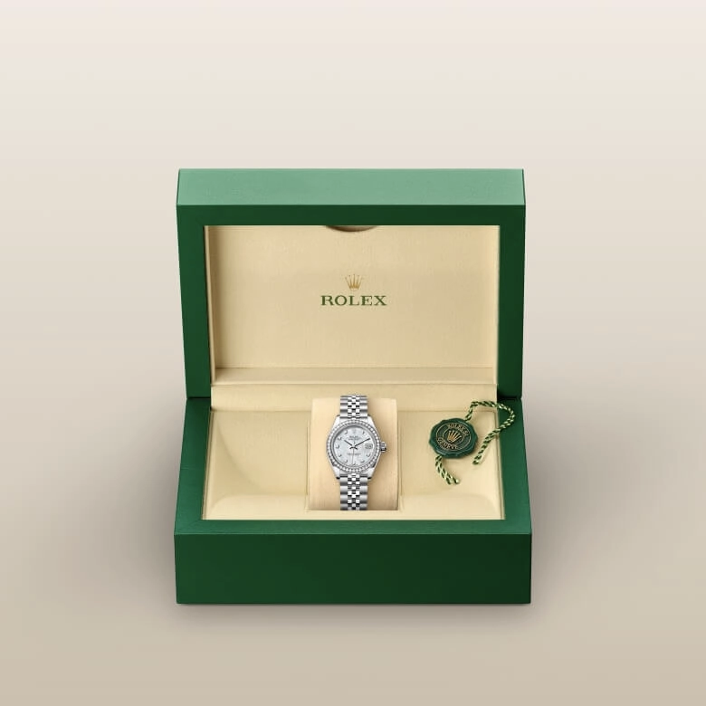 Rolex Lady-Datejust in White Rolesor - combination of Oystersteel and white gold, M279384RBR-0011 - Cortina Watch Thailand