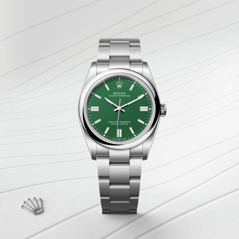 Rolex Oyster Perpetual in Oystersteel, M126000-0005 - Cortina Watch Thailand