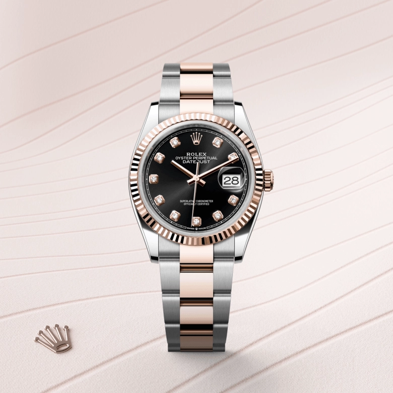 Rolex Datejust in Everose Rolesor - combination of Oystersteel and Everose gold, M126231-0020 - Cortina Watch Thailand