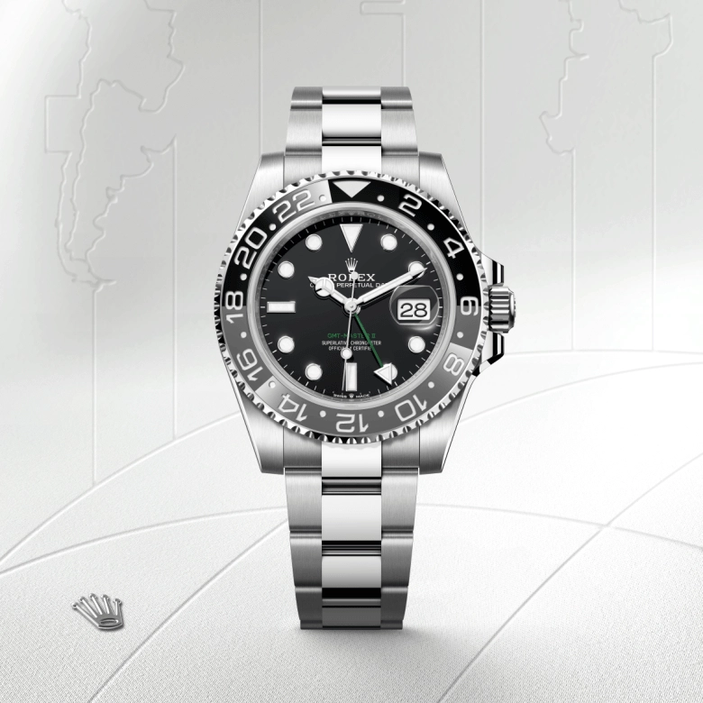 rolex gmt-master ii in oystersteel, m126710grnr-0004 - cortina watch