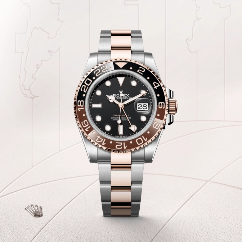 rolex gmt-master ii in everose-rolesor, m126711chnr-0002 - cortina watch